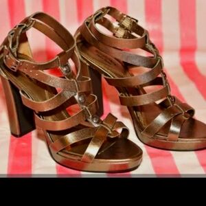 🛍️ BUNDLE ONLY 🛍️ SIMPLY VERA VERA WANG LADIES BROWN GLADIATOR PLATFORMS